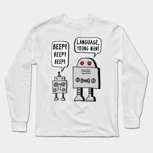 Beeping Robot Long Sleeve T-Shirt